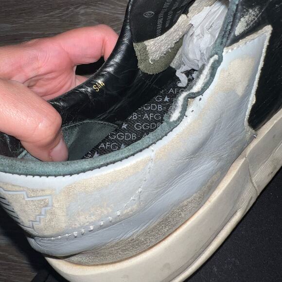 Golden Goose Black and Cream Stardan Trainer Shoes Size 44 - Picture 3 of 11